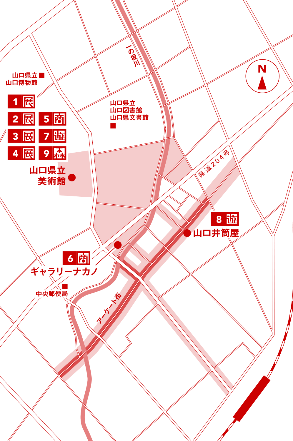 山口市街地図