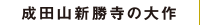 成田山新勝寺の大作