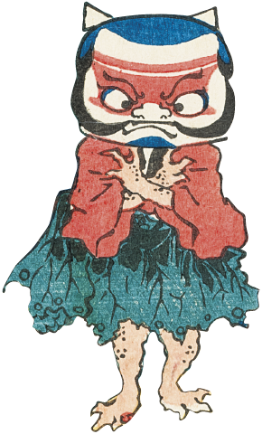 画像：睨みをきかせる鬼