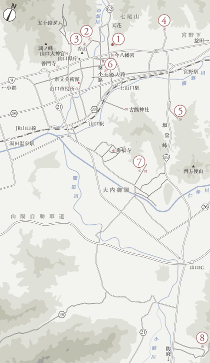 山口市内地図