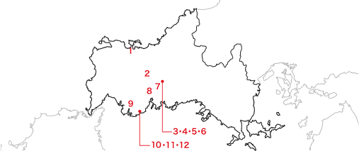 県内にある作品マップ